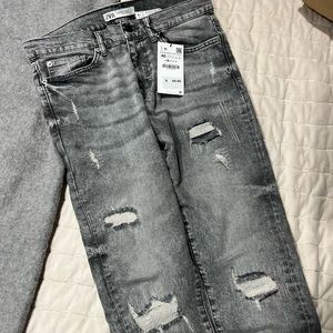 Brand new, tags attached. Zara Grey/black womens jeans. Size 31